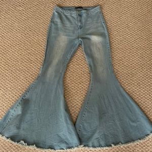 Lil Bees Bohemian “Keep On Truckin” Bell Bottoms